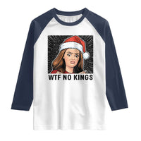 No Kings Raglan Shirt Funny Disgusting Doll Face Meme Christmas - Wonder Print Shop