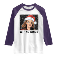 No Kings Raglan Shirt Funny Disgusting Doll Face Meme Christmas - Wonder Print Shop