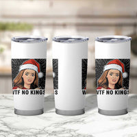 No Kings Tumbler Cup Funny Disgusting Doll Face Meme Christmas - Wonder Print Shop