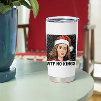 No Kings Tumbler Cup Funny Disgusting Doll Face Meme Christmas - Wonder Print Shop