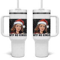 No Kings Tumbler With Handle Funny Disgusting Doll Face Meme Christmas - Wonder Print Shop