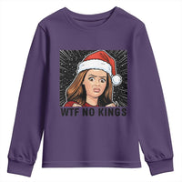 No Kings Youth Sweatshirt Funny Disgusting Doll Face Meme Christmas - Wonder Print Shop