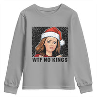 No Kings Youth Sweatshirt Funny Disgusting Doll Face Meme Christmas - Wonder Print Shop