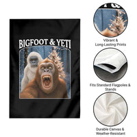 Funny Bigfoot Selfie Garden Flag Sasquatch Yeti Christmas - Wonder Print Shop