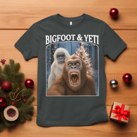 Funny Bigfoot Selfie T Shirt Sasquatch Yeti Christmas - Wonder Print Shop