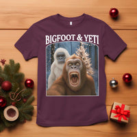 Funny Bigfoot Selfie T Shirt Sasquatch Yeti Christmas - Wonder Print Shop