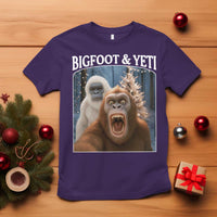 Funny Bigfoot Selfie T Shirt Sasquatch Yeti Christmas - Wonder Print Shop