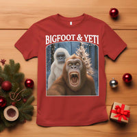 Funny Bigfoot Selfie T Shirt Sasquatch Yeti Christmas - Wonder Print Shop