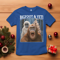 Funny Bigfoot Selfie T Shirt Sasquatch Yeti Christmas - Wonder Print Shop