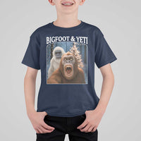 Funny Bigfoot Selfie T Shirt For Kid Sasquatch Yeti Christmas - Wonder Print Shop