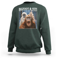Funny Bigfoot Selfie Sweatshirt Sasquatch Yeti Christmas - Wonder Print Shop