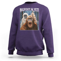 Funny Bigfoot Selfie Sweatshirt Sasquatch Yeti Christmas - Wonder Print Shop
