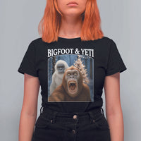 Funny Bigfoot Selfie T Shirt For Women Sasquatch Yeti Christmas - Wonder Print Shop