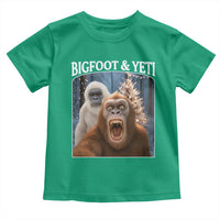 Funny Bigfoot Selfie Toddler T Shirt Sasquatch Yeti Christmas - Wonder Print Shop