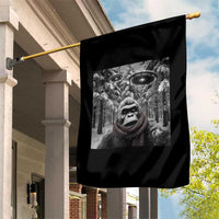 Funny Bigfoot Selfie Garden Flag Sasquatch Alien UFO Christmas - Wonder Print Shop