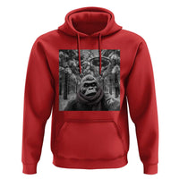 Funny Bigfoot Selfie Hoodie Sasquatch Alien UFO Christmas - Wonder Print Shop