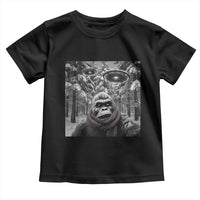Funny Bigfoot Selfie Toddler T Shirt Sasquatch Alien UFO Christmas - Wonder Print Shop