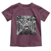 Funny Bigfoot Selfie Toddler T Shirt Sasquatch Alien UFO Christmas - Wonder Print Shop