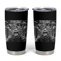 Funny Bigfoot Selfie Tumbler Cup Sasquatch Alien UFO Christmas - Wonder Print Shop