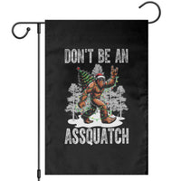 Funny Bigfoot Christmas Garden Flag Do Not Be An Assquatch - Wonder Print Shop