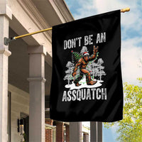 Funny Bigfoot Christmas Garden Flag Do Not Be An Assquatch - Wonder Print Shop