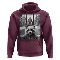Funny Racoon With Bigfoot Selfie Christmas Hoodie - Wonder Print Shop