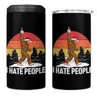 Funny Bigfoot Christmas 4 in 1 Can Cooler Tumbler I Hate People - Wonder Print Shop