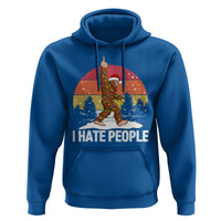 Funny Bigfoot Christmas Hoodie I Hate People - Wonder Print Shop