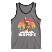 Funny Bigfoot Christmas Tank Top I Hate People - Wonder Print Shop