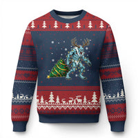 Wendigo Monster Ugly Christmas Sweater Cryptid Mythical Xmas - Wonder Print Shop