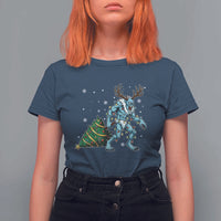 Wendigo Monster T Shirt For Women Cryptid Mythical Christmas - Wonder Print Shop