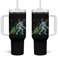 Wendigo Monster Tumbler With Handle Cryptid Mythical Christmas - Wonder Print Shop