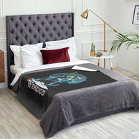 Funny Wendigo Monster Christmas Throw Blanket Rock On Hand Meme Xmas - Wonder Print Shop