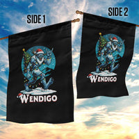 Funny Wendigo Monster Christmas Garden Flag Rock On Hand Meme Xmas - Wonder Print Shop