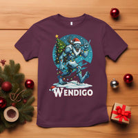 Funny Wendigo Monster Christmas T Shirt Rock On Hand Meme Xmas - Wonder Print Shop