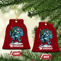 Funny Wendigo Monster Xmas Ceramic Ornament Rock On Hand Meme Xmas - Wonder Print Shop