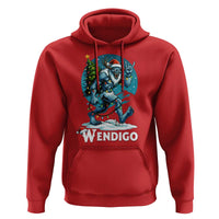 Funny Wendigo Monster Christmas Hoodie Rock On Hand Meme Xmas - Wonder Print Shop