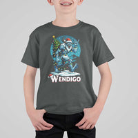 Funny Wendigo Monster Christmas T Shirt For Kid Rock On Hand Meme Xmas - Wonder Print Shop
