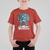 Funny Wendigo Monster Christmas T Shirt For Kid Rock On Hand Meme Xmas - Wonder Print Shop