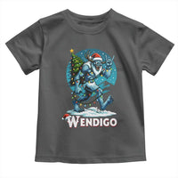 Funny Wendigo Monster Christmas Toddler T Shirt Rock On Hand Meme Xmas - Wonder Print Shop