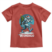 Funny Wendigo Monster Christmas Toddler T Shirt Rock On Hand Meme Xmas - Wonder Print Shop