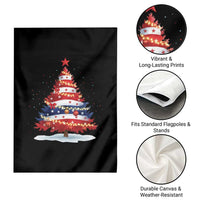 Christmas Tree American Flag Patriotic Garden Flag - Wonder Print Shop