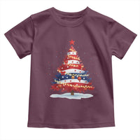Christmas Tree American Flag Patriotic Toddler T Shirt - Wonder Print Shop