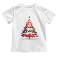 Christmas Tree American Flag Patriotic Toddler T Shirt - Wonder Print Shop