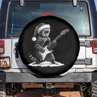 Funny Cat Guitar Spare Tire Cover Rock and Roll Christmas - Wonder Print Shop