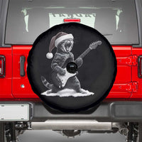 Funny Cat Guitar Spare Tire Cover Rock and Roll Christmas - Wonder Print Shop