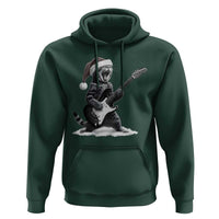Funny Cat Guitar Hoodie Rock and Roll Christmas - Wonder Print Shop