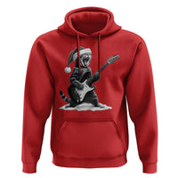 Funny Cat Guitar Hoodie Rock and Roll Christmas - Wonder Print Shop