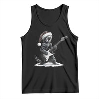 Funny Cat Guitar Tank Top Rock and Roll Christmas - Wonder Print Shop