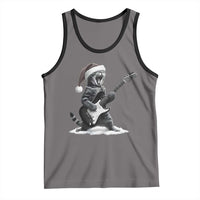 Funny Cat Guitar Tank Top Rock and Roll Christmas - Wonder Print Shop